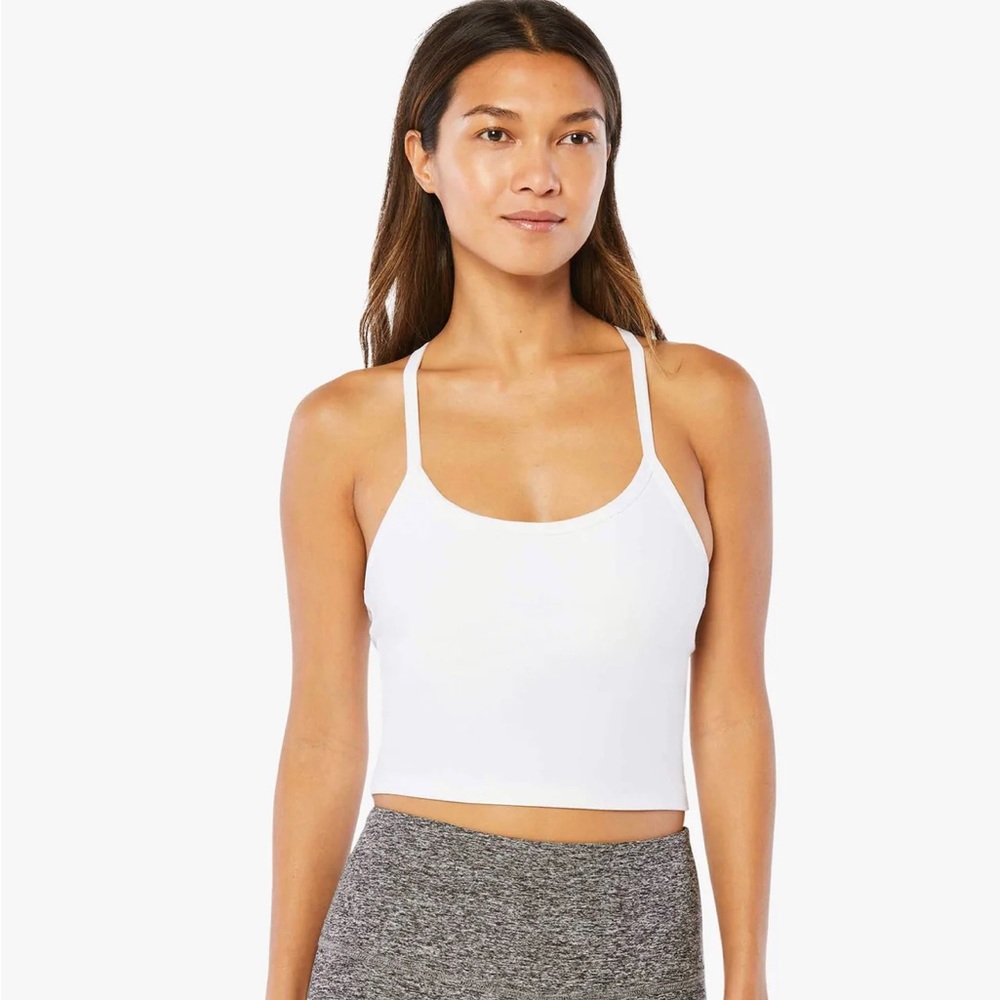 Beyond Yoga space dye racer back crop top